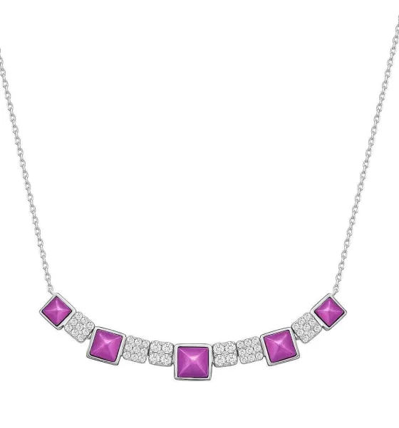 Purple Gold Square Diamond Necklace^Lee Hwa Jewellery Hot