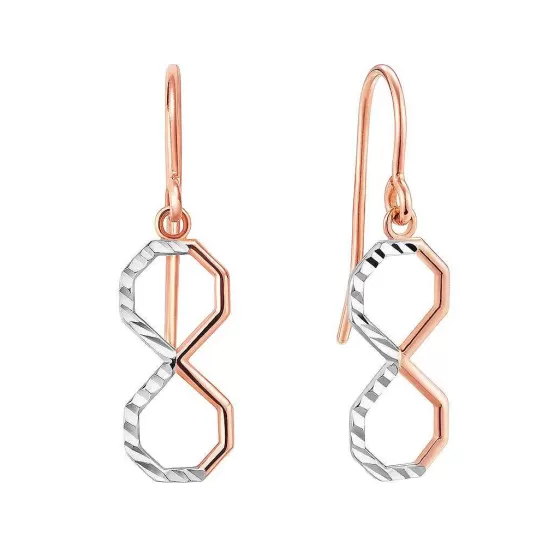 Rosetto Rose Gold Infinity Earrings^Lee Hwa Jewellery Outlet