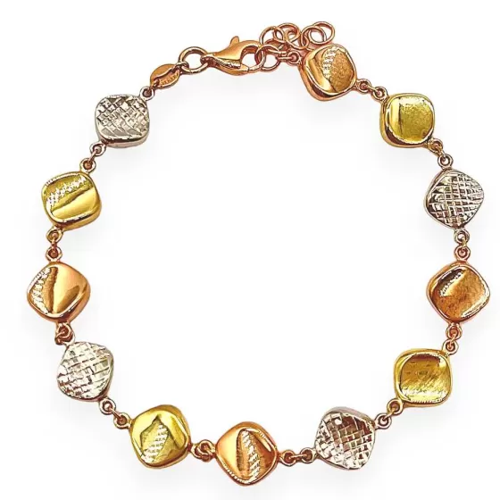 Rosetto Tri-Colour Bracelet^Lee Hwa Jewellery Discount