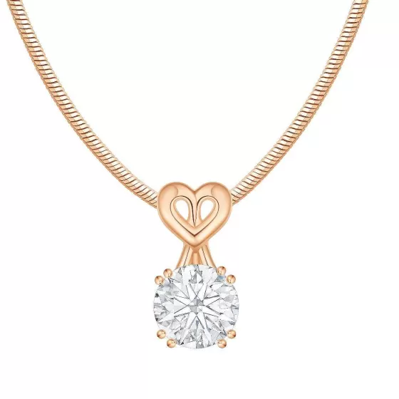 Supernova Rose Gold Heart Diamond Pendant^Lee Hwa Jewellery Clearance