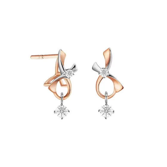 Swing Star Bow Diamond Earrings^Lee Hwa Jewellery Cheap