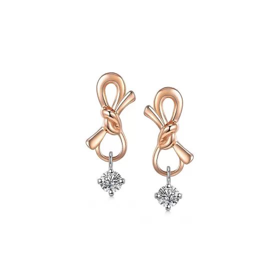 Swing Star Ribbon Diamond Earrings^Lee Hwa Jewellery Best Sale