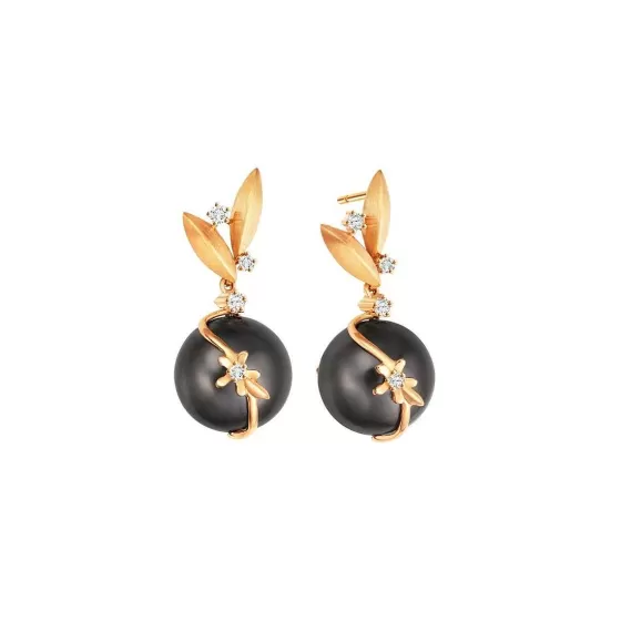 Tahitian Nacre Diamond Earrings^Lee Hwa Jewellery Clearance