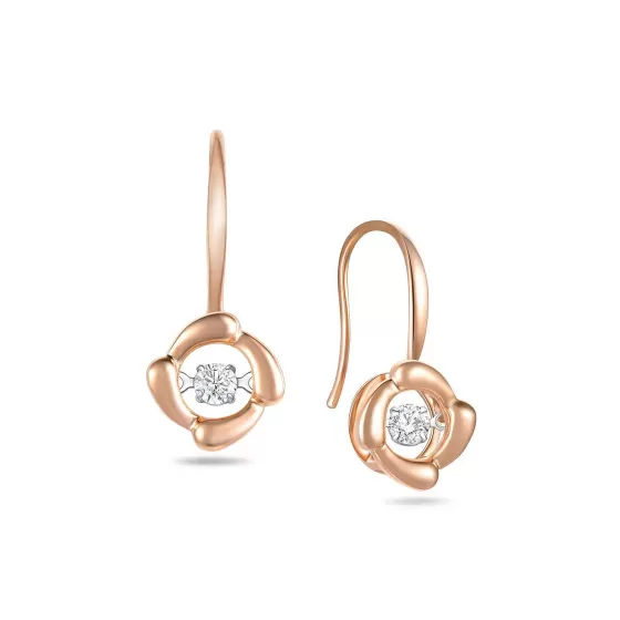 Twinkle Floral Dangle Diamond Earrings^Lee Hwa Jewellery Best