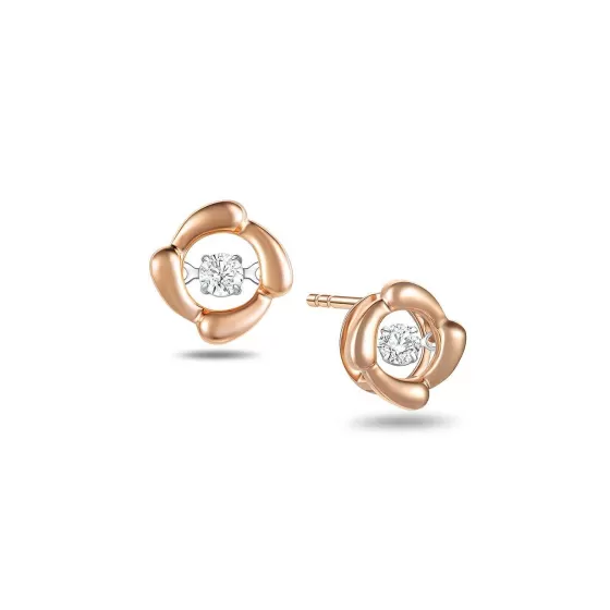 Twinkle Floral Diamond Stub Earrings^Lee Hwa Jewellery New